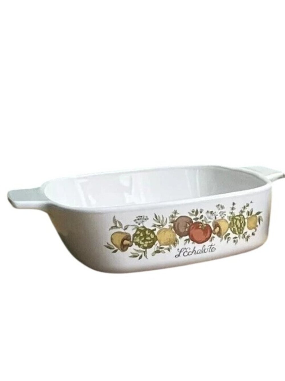 Vintage 70s CorningWare L’Echalote Spice of Life A1B Square Casserole Dish 1 Qt - Picture 2 of 5